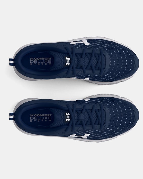Men's UA Charged Assert 10 Wide (4E) Running Shoes, Blue, pdpMainDesktop image number 2